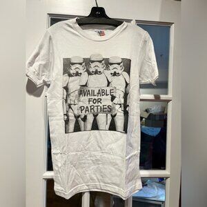 Junk Food White T-Shirt with Flag Peace Sign